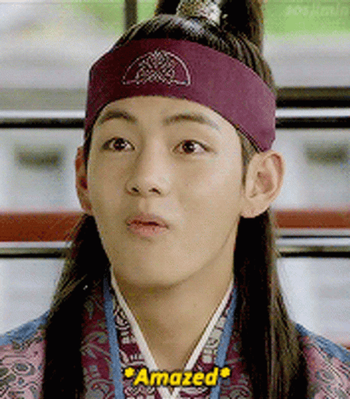 Amazed Taehyung V BTS Hwarang GIF