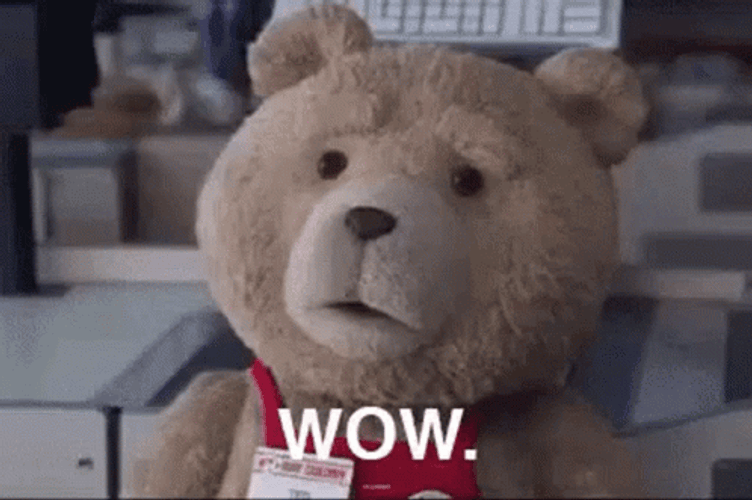 Amazed Ted Wow Meme GIF