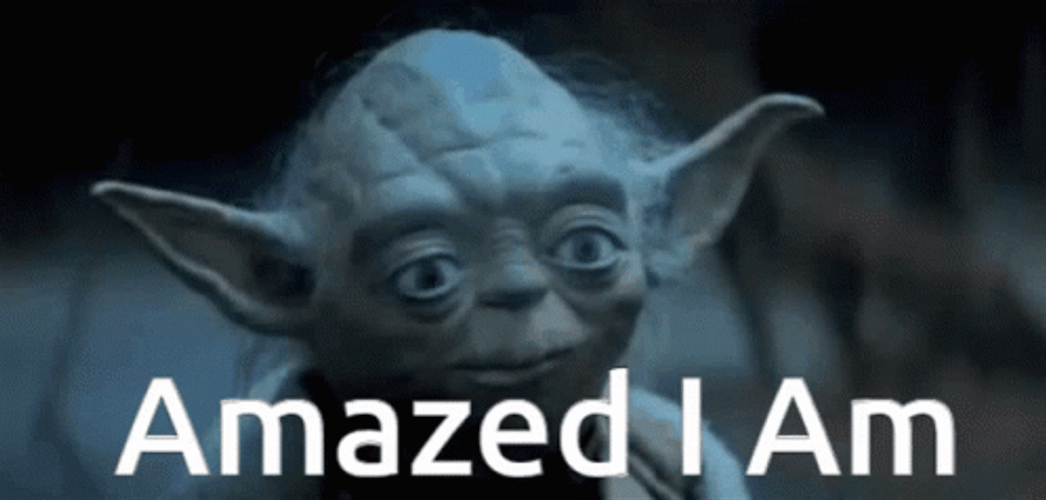 Amazed Yoda Star Wars Meme GIF