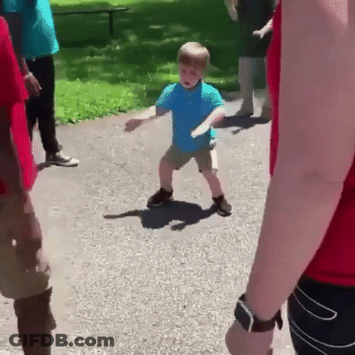 Amazing Break Dancing Toddler Kid GIF