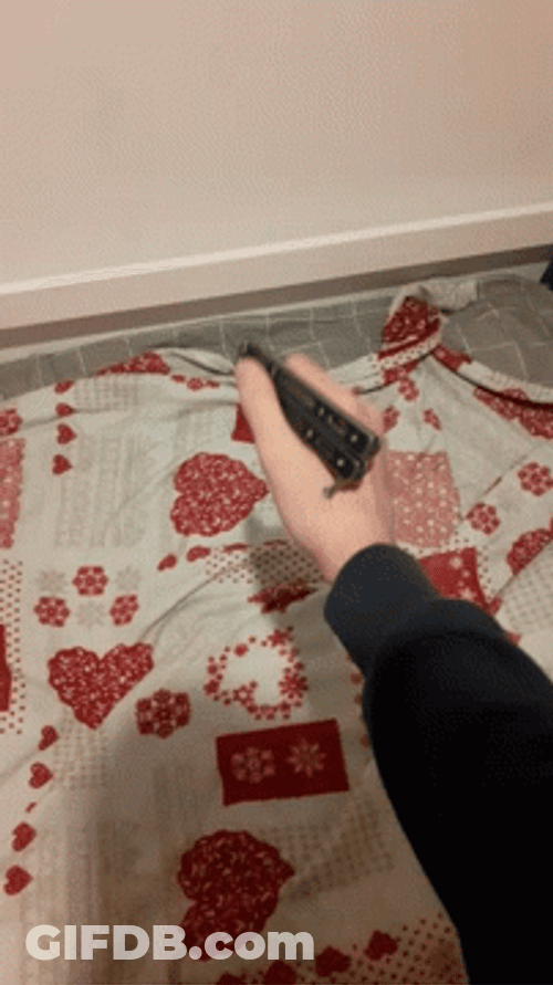 Amazing Butterfly Knife Manipulation GIF