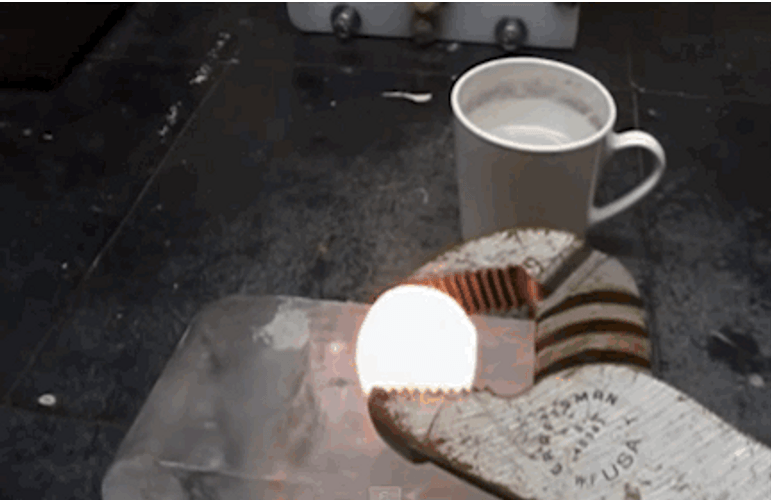 Amazing Chemistry Hot Melting Ice GIF