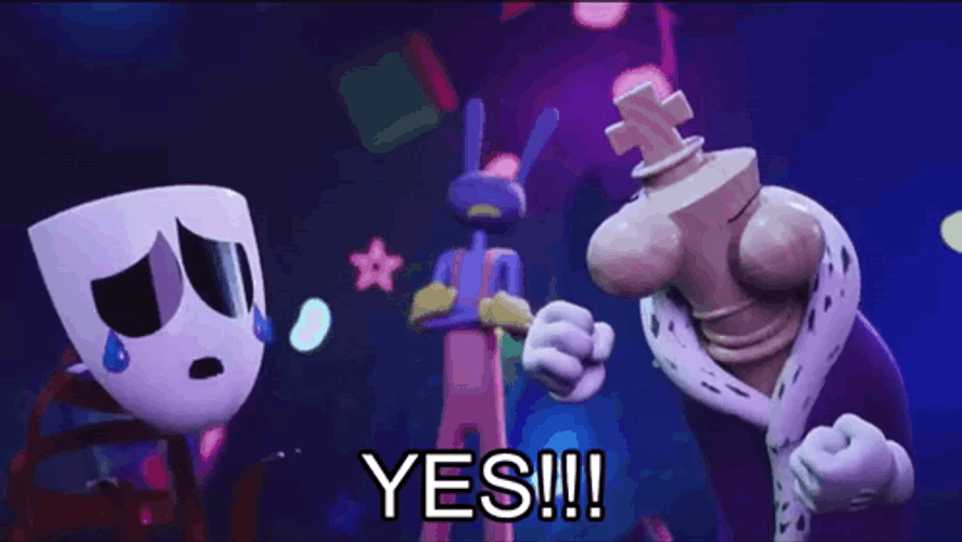 Amazing Digital Circus Kinger Jax Gangle Yes GIF