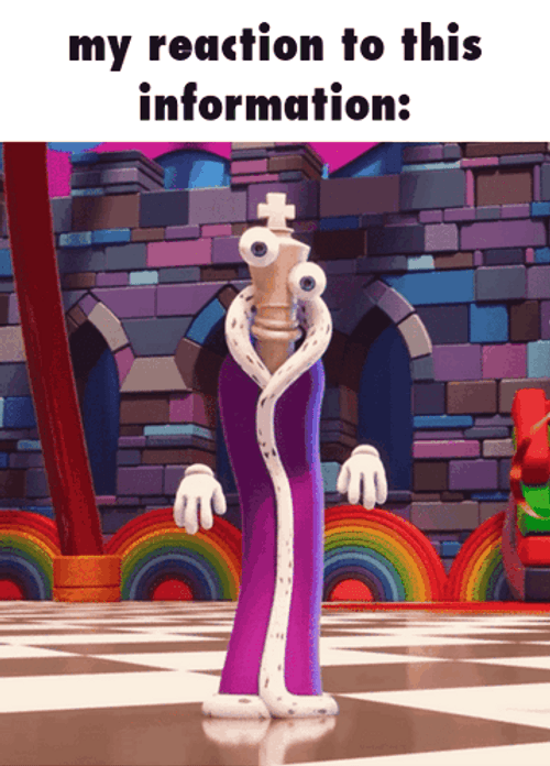 Amazing Digital Circus Kinger Reaction Information Meme GIF
