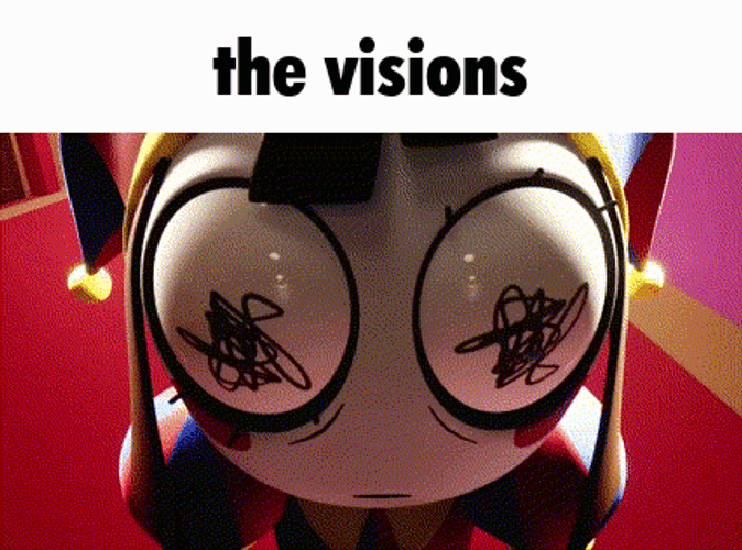 Amazing Digital Circus Pomni Eyes The Vision Meme GIF