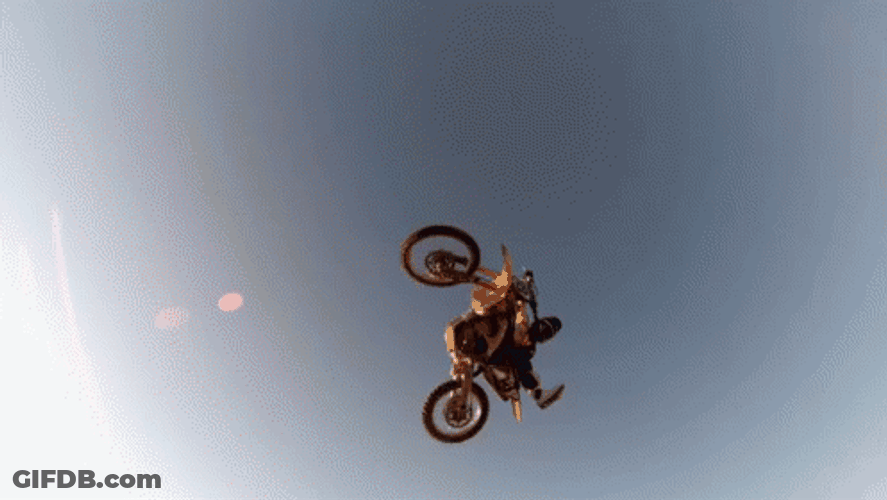Amazing Dirt Bike Mid Air Jump GIF