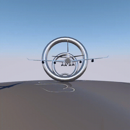 Amazing Flying Plane Exhibition GIF