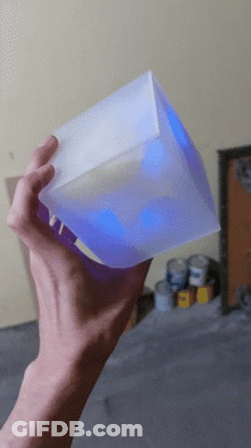 Amazing Glow In The Dark Tesseract GIF