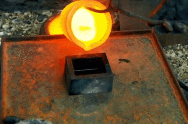 Amazing Gold Smelting GIF