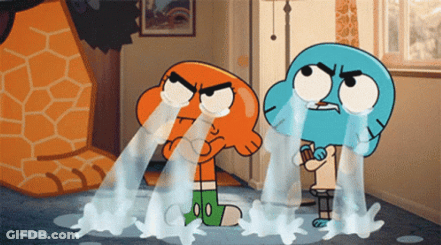 Amazing Gumball Crying Waterfalls GIF