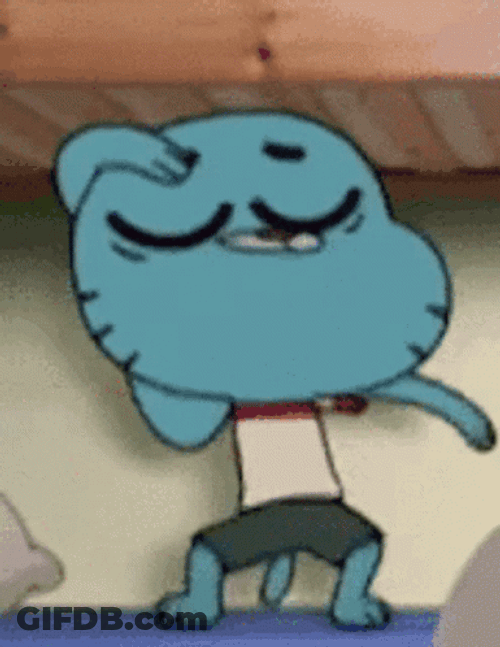 Amazing Gumball Lazy Dance Moves GIF