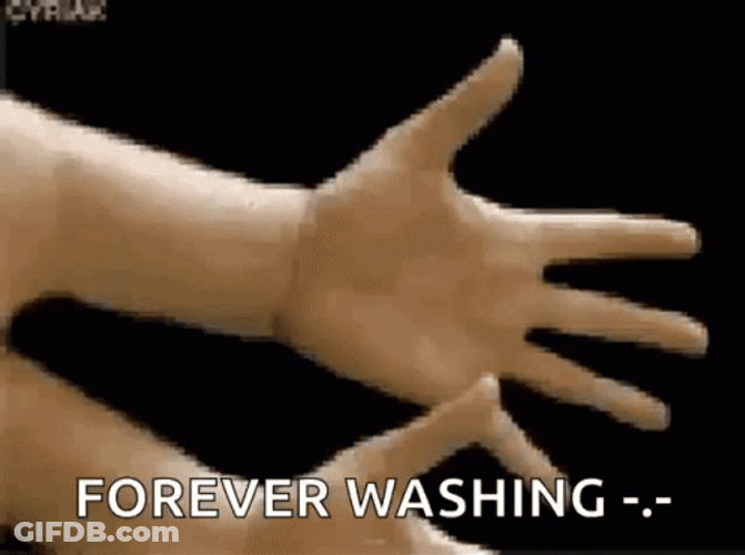 Amazing Hand Forever Washing Loop GIF