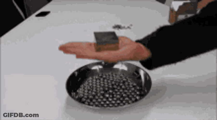 Amazing Magnet Metal Balls Pull Fall GIF
