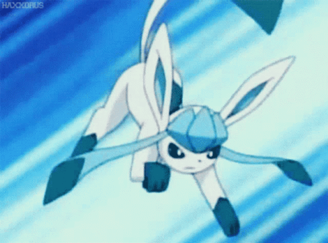 Amazing Pokemon Glaceon Evolution Pokeball GIF