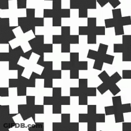 Amazing Rotating Crosses Optical Illusions GIF