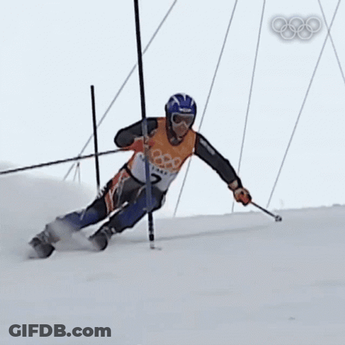 Amazing Skiing Alpine Snow GIF