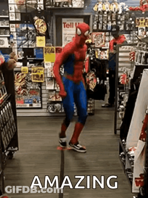 Amazing Spider Jumpscare Dancing GIF