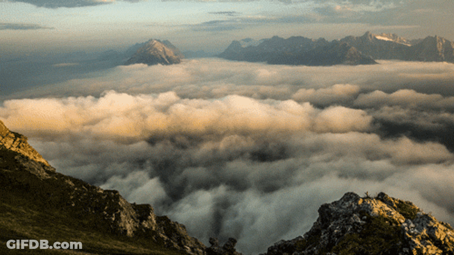 Amazing Time Lapse Shot Of Clouds GIF