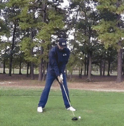 Amazing Trick Golf Swing GIF