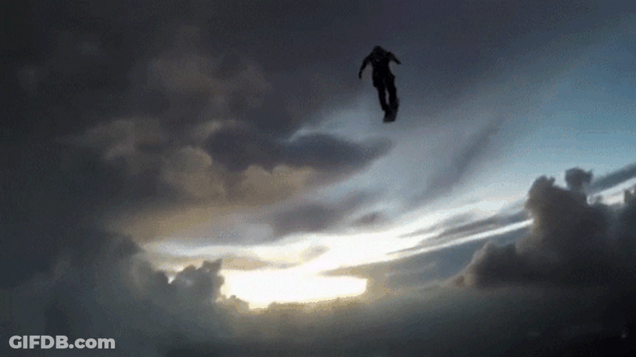 Amazing Triple Lindy Sky Dive GIF