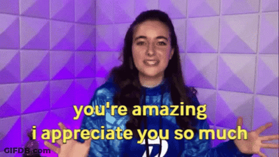 Amazing Vlogger Appreciation GIF