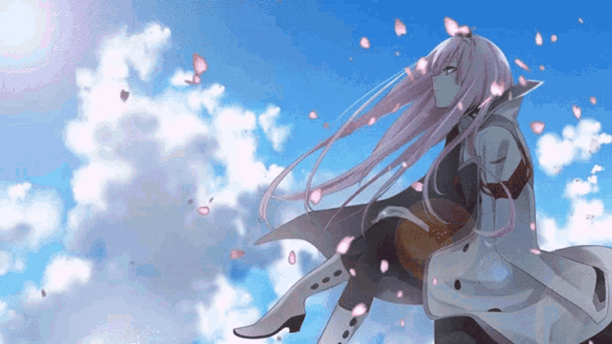 Amazing Zero Two Pose GIF
