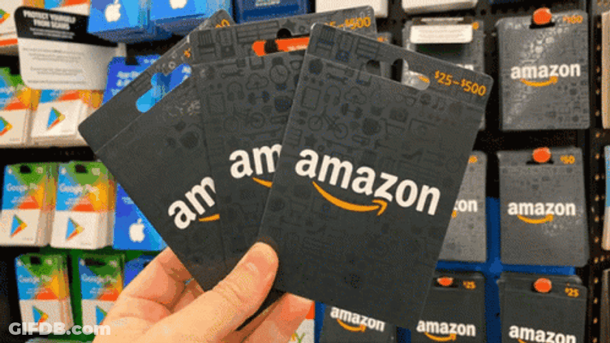 Amazon 500 Dollar Gift Card Design GIF