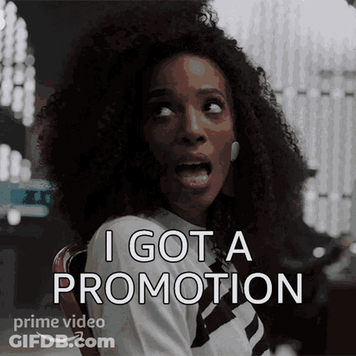 Amazon Series Upload Aleesha Got Promotion GIF