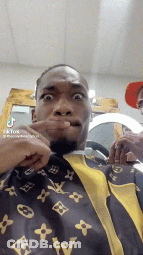 Ambatukam Getting His Hair Cut GIF