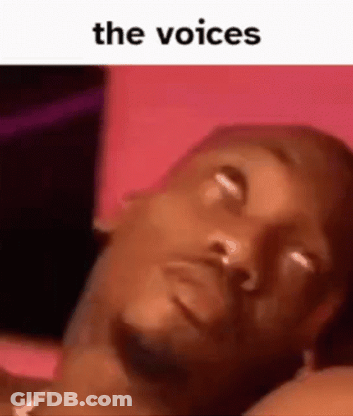 Ambatukam Shaking Head The Voices GIF