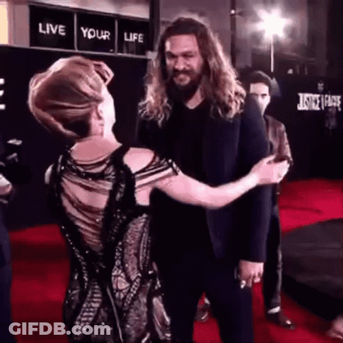 Amber Heard And Jason Momoa Hugging GIF