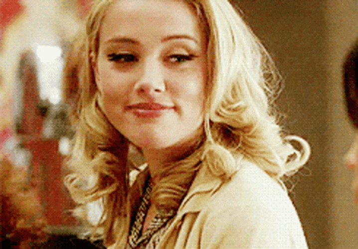 Amber Heard Moving Eyebrows GIF