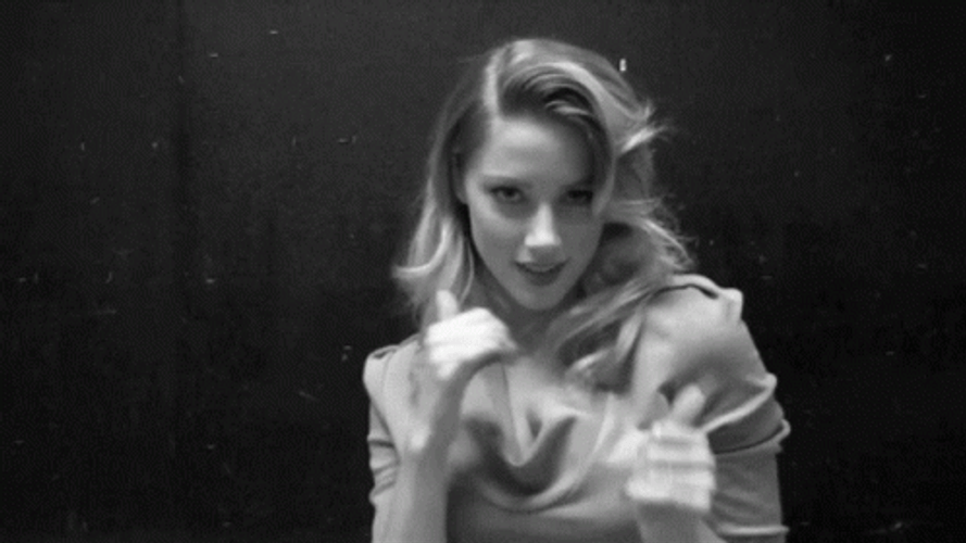 Amber Heard Punching GIF