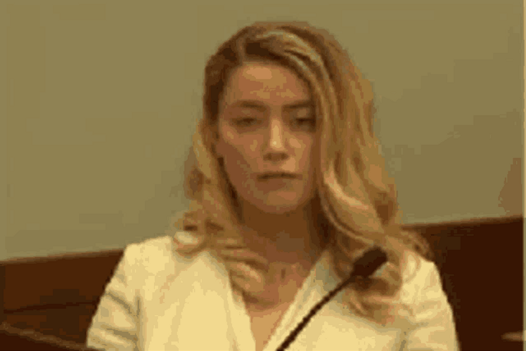 Amber Heard Seriously Staring GIF