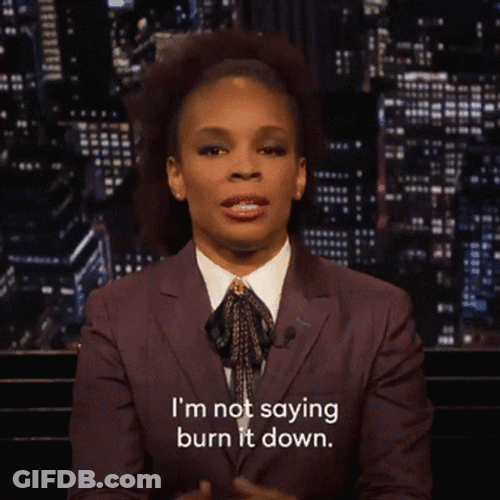 Amber Ruffin Im Not Saying Burn It Down GIF