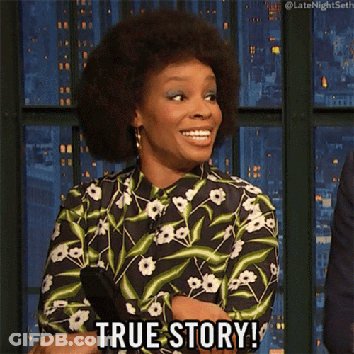 Amber Ruffin It's True Story GIF