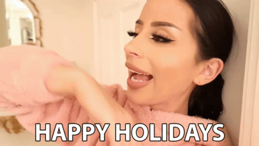 Amber Schooll Happy Holiday GIF