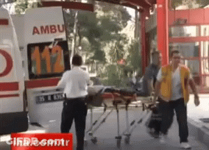 Ambulance With Number 112 On Side GIF
