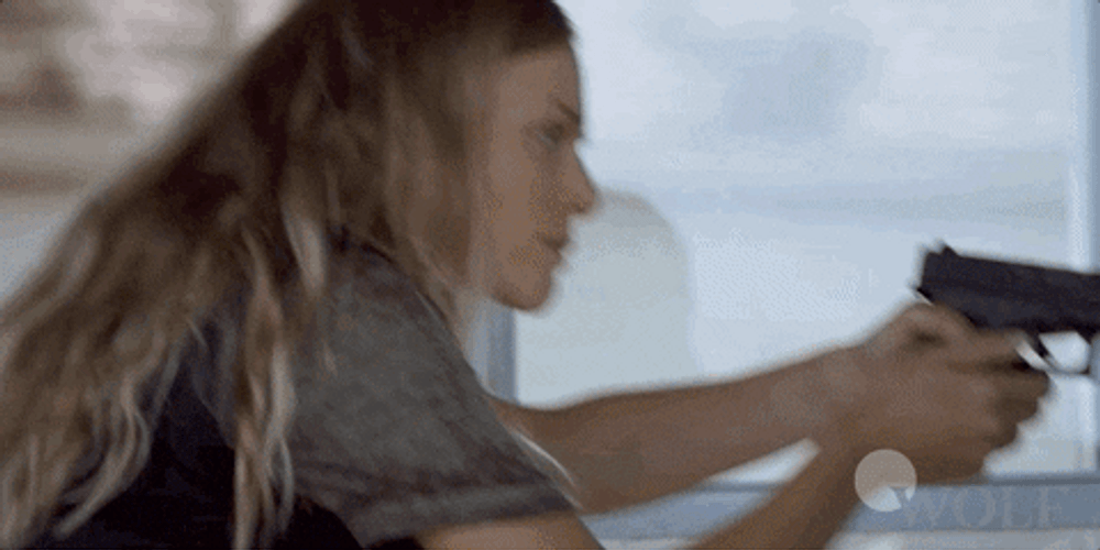 Ambush Doors Woman Kicked The Door GIF