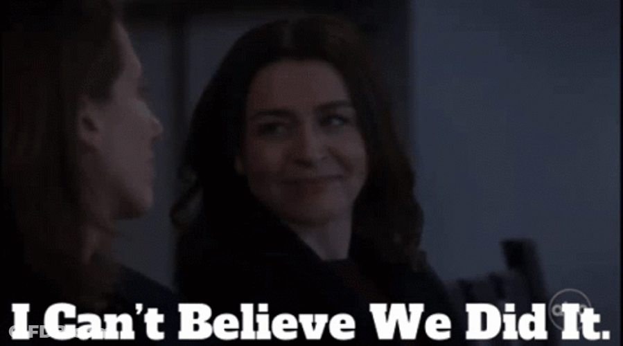 Amelia Shepherd Can't Believe We Did It GIF