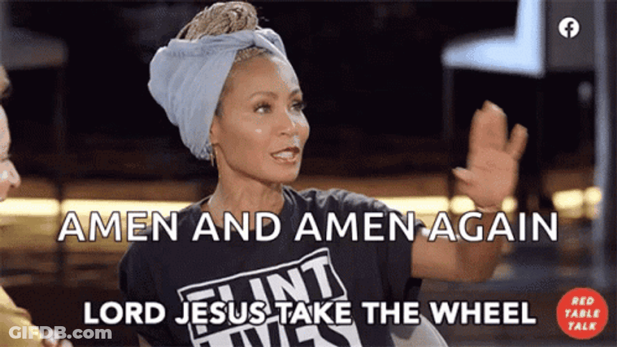 Amen Again Jesus Take The Wheel GIF