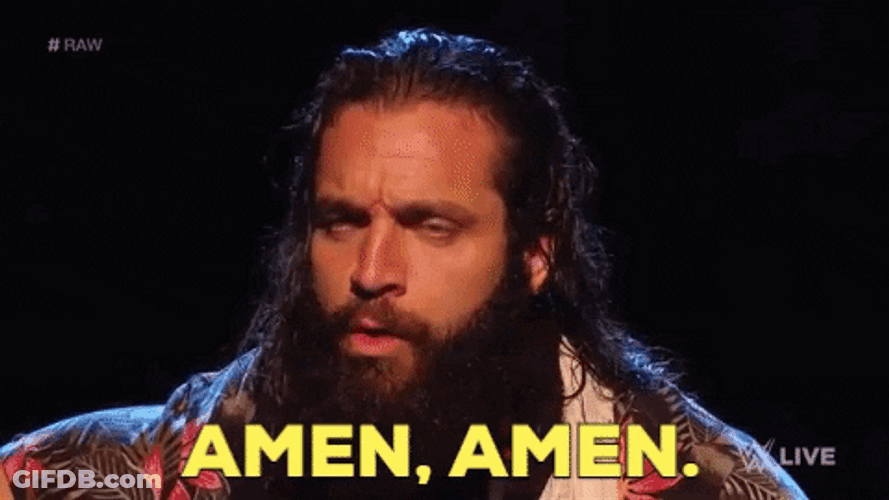 Amen Elias Monday Night Raw WWE GIF