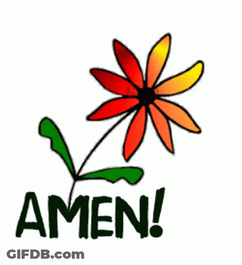 Amen Flower Sticker Text GIF