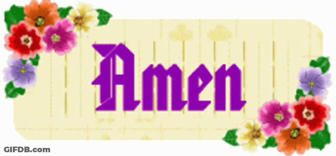 Amen Flowers Banner Change Colors GIF