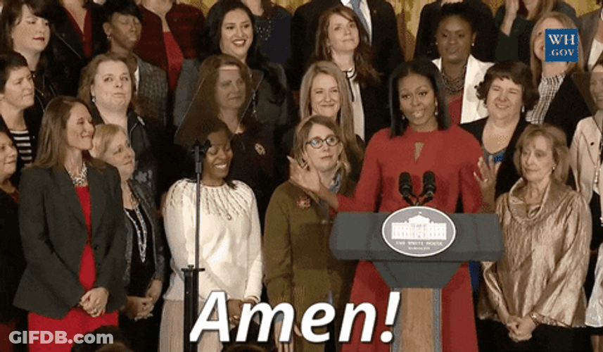 Amen Michelle Obama Farewell Speech GIF