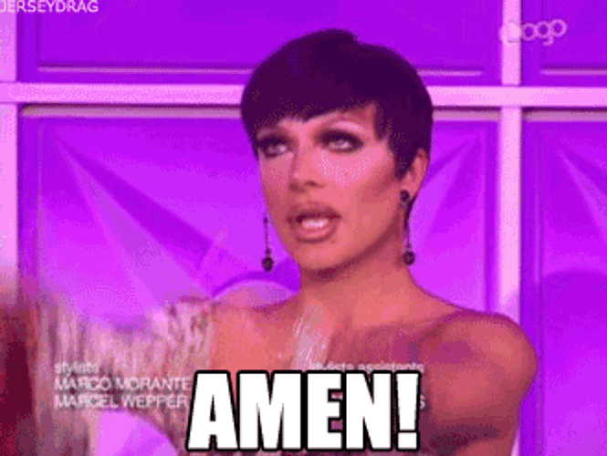 Amen RuPaul's Drag Race Raven GIF