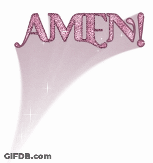 Amen Sparkling Pink Animated Text GIF