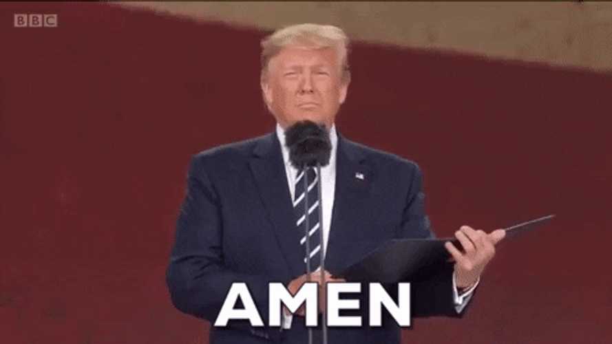 Amen Speech Donald Trump GIF