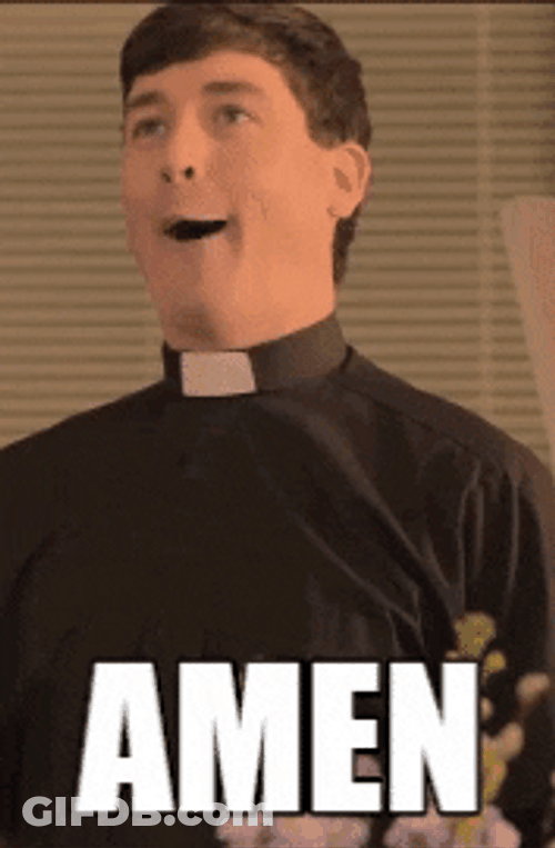 Amen Vicar Funny Meme GIF