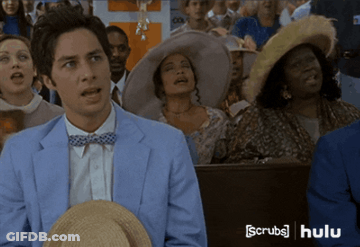 Amen Zach Braff Scrubs GIF